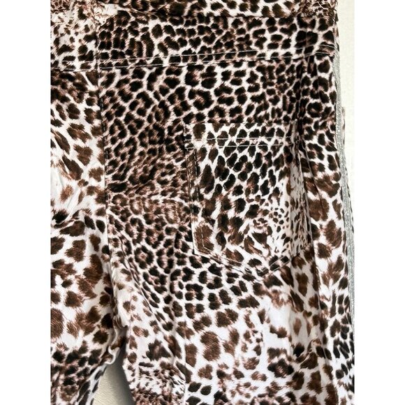 Venti6 Animal Print Side Silver Stripe Joggers Pants - Sz M - Picture 4 of 6